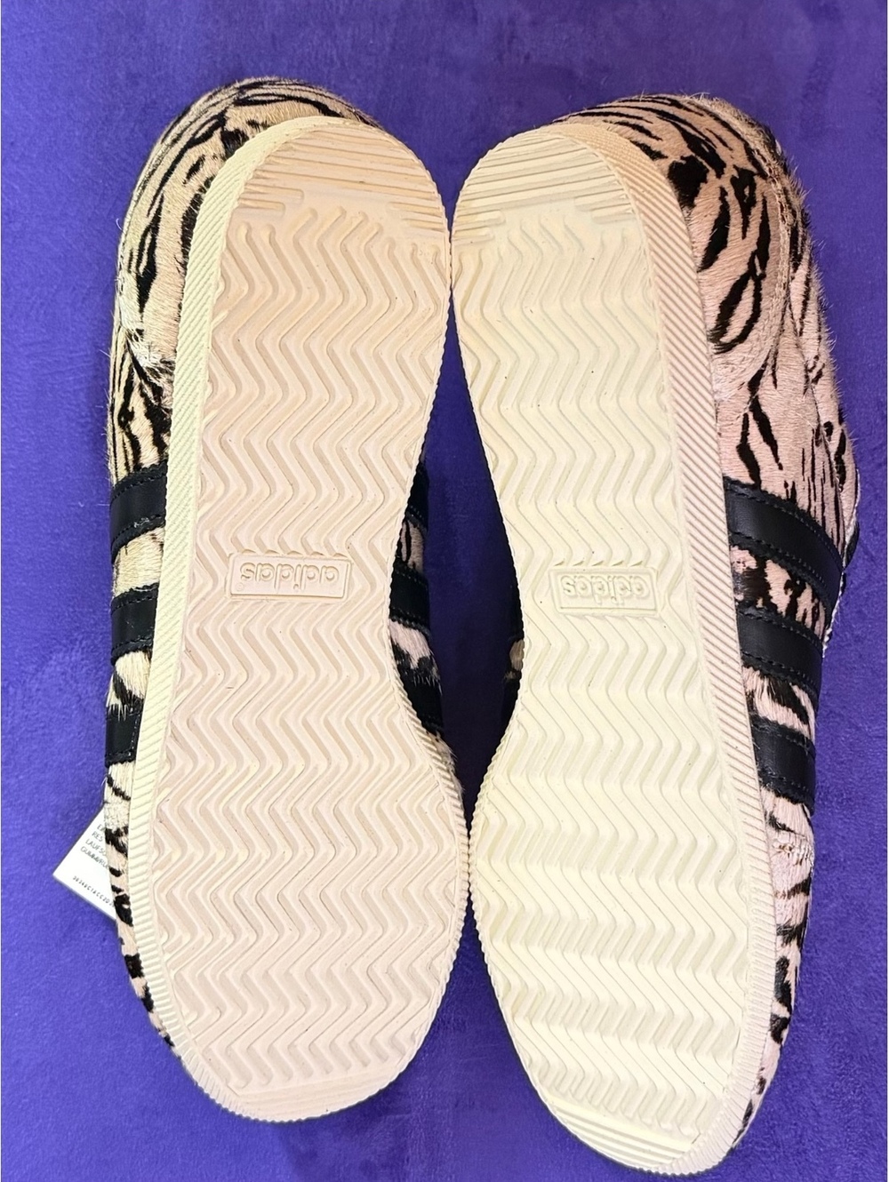 Adidas Japan W Zebra Tiger Pony Hair KI6544 Women 9.5 - Picture 4 of 5